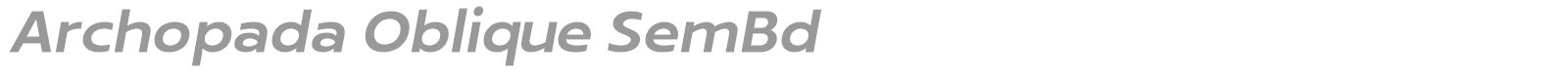 Archopada font preview